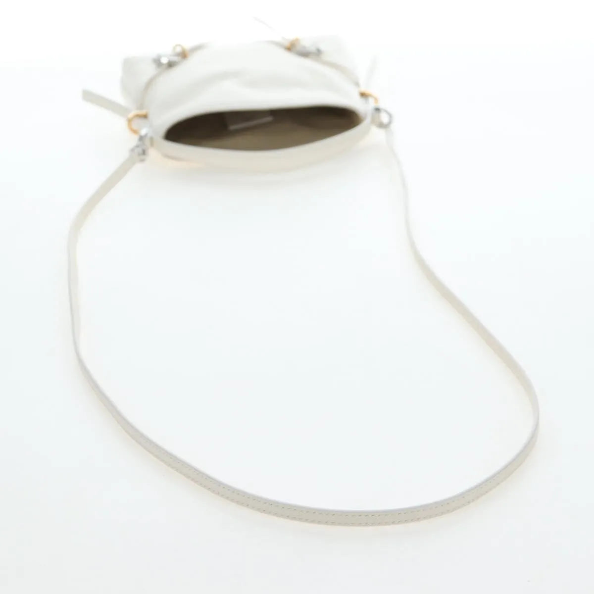 Givenchy Voyou Leather, White, Leather, Shoulder Bag