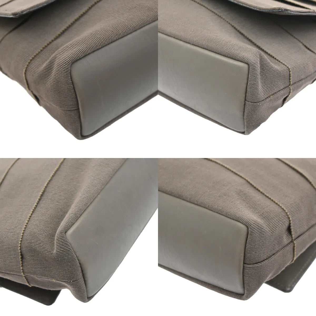 Salvatore Ferragamo Vala Canvas, Brown, Canvas, Shoulder Bag