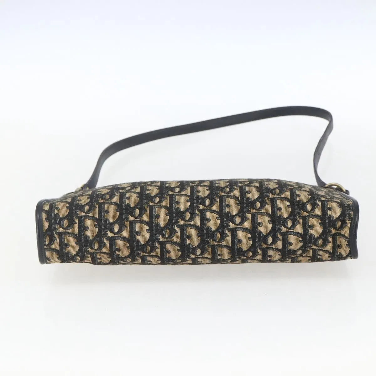 Christian Dior Vintage Trotter Canvas, Navy, Canvas, Shoulder Bag