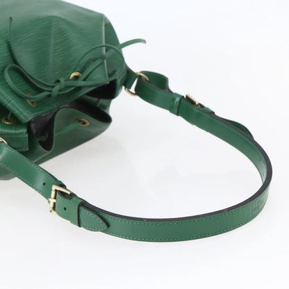 Louis Vuitton Petit Noe Epi Leather, Green, Leather, Shoulder Bag