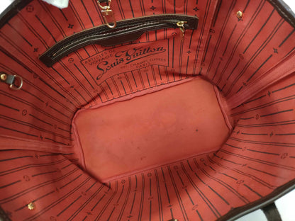 Louis Vuitton Neverfull Tote Damier, Brown, Canvas, Tote Bag