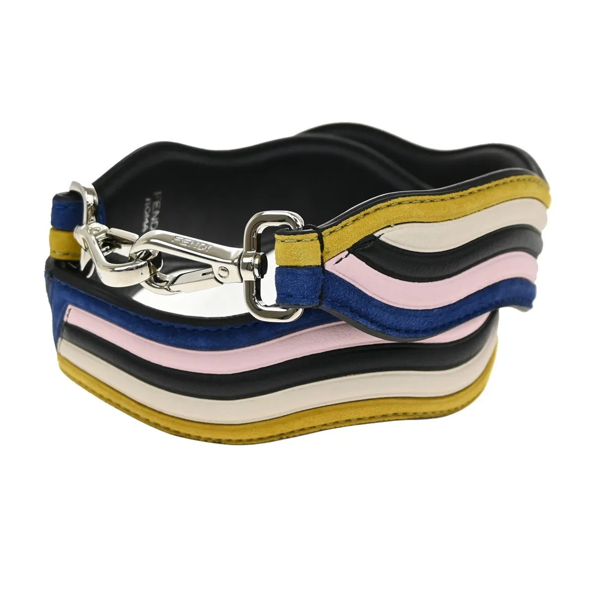 Fendi Strap You Shoulder Strap Leather, Multicolour, Leather, Straps