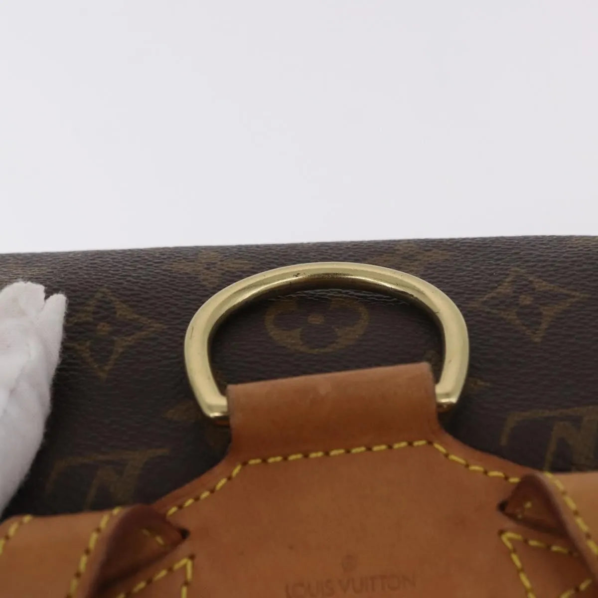Louis Vuitton Vintage Montsouris Monogram Canvas, Brown, Canvas, Backpack