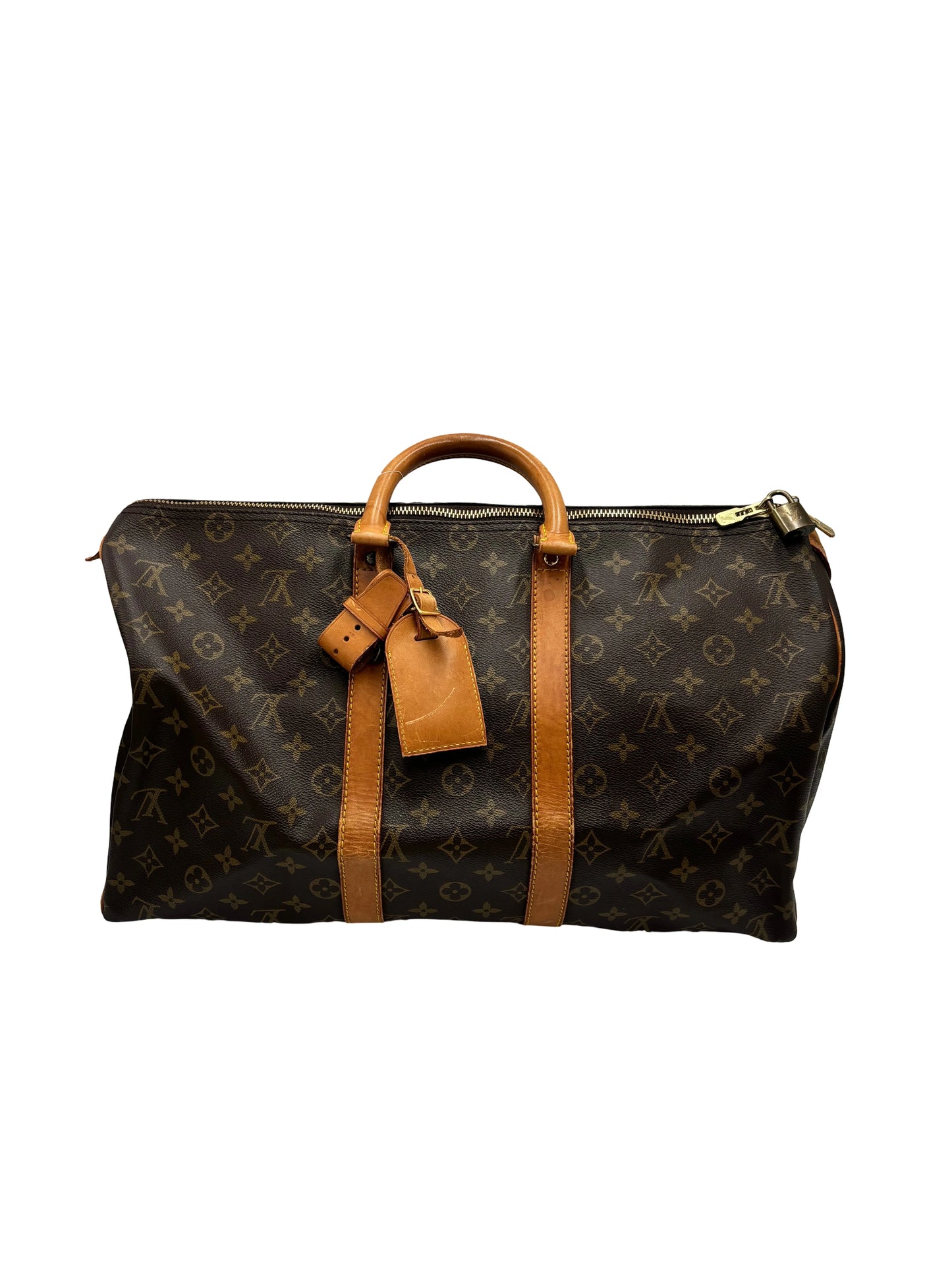 Louis Vuitton Keepall Monogram Canvas, Brown, Canvas, Travel Bag