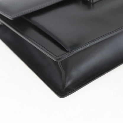 Versace Vintage Clutch Leather, Black, Leather, Clutch
