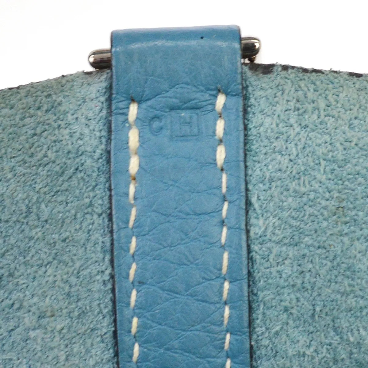 Hermes Picotin Clemence, Blue, Leather, Handbag