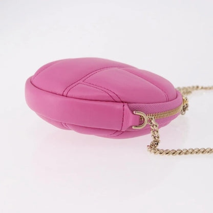 Bvlgari Shoulder Leather, Pink, Leather, Shoulder Bag