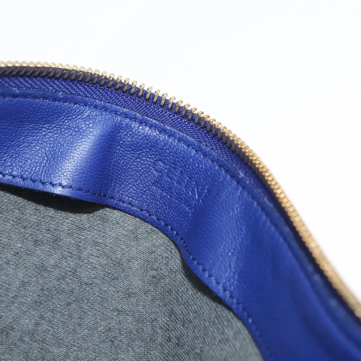Celine Trio Leather, Blue, Leather, Shoulder Bag