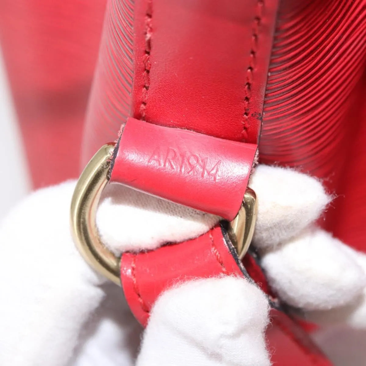 Louis Vuitton Noe Epi Leather, Red, Leather, Shoulder Bag