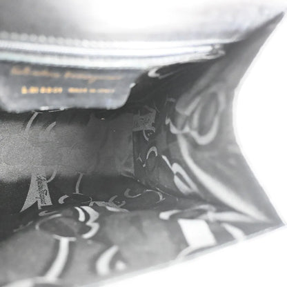 Salvatore Ferragamo Vala Leather, Black, Leather, Handbag