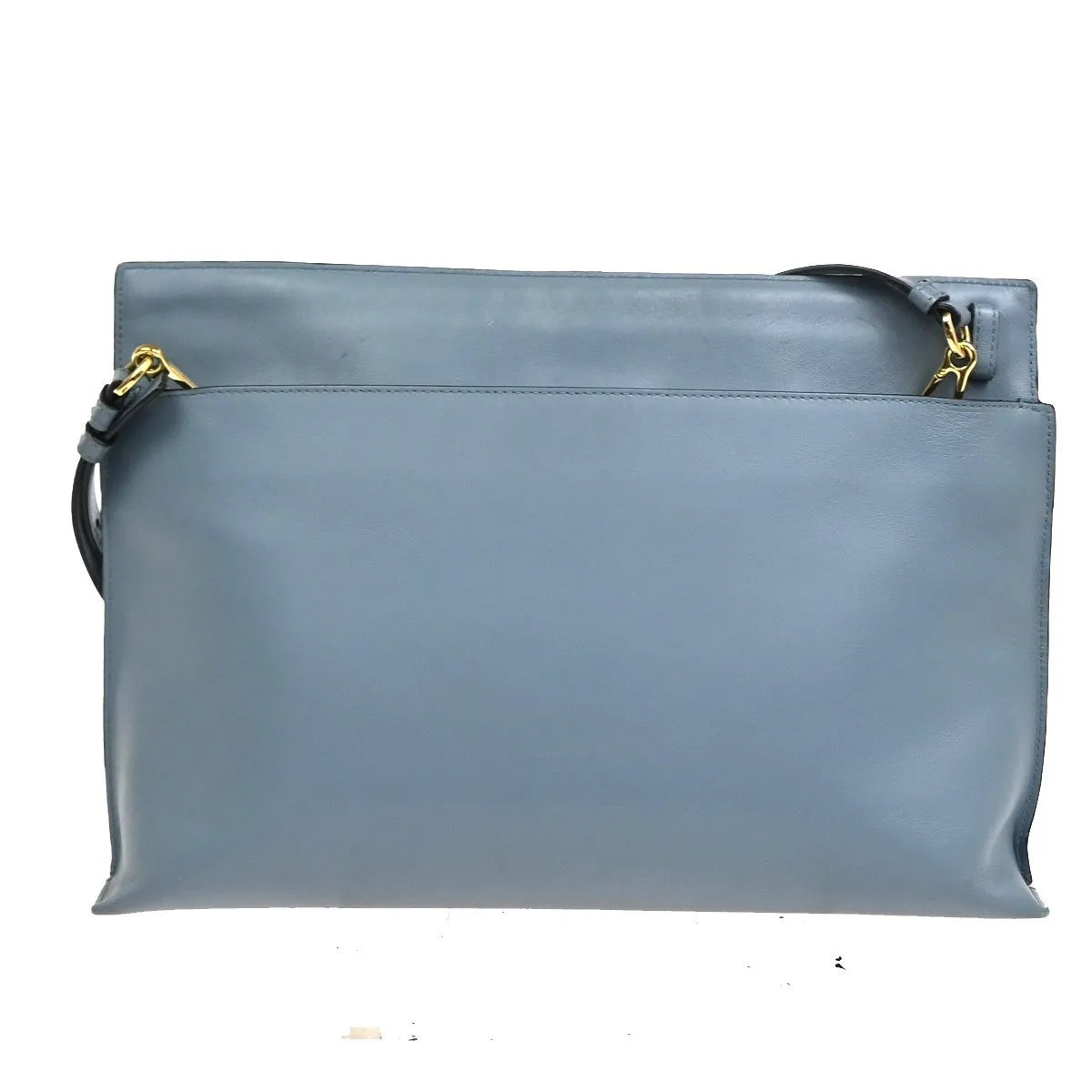 Loewe T Messenger Leather, Blue, Leather, Shoulder Bag