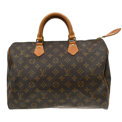 Louis Vuitton Speedy Monogram, Brown, Canvas, Handbag