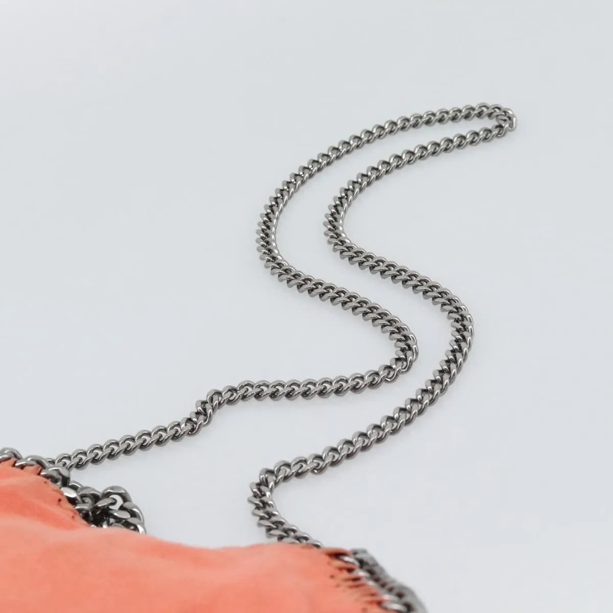Stella McCartney Falabella Fold Over Faux Leather, Orange, Polyester, Shoulder Bag