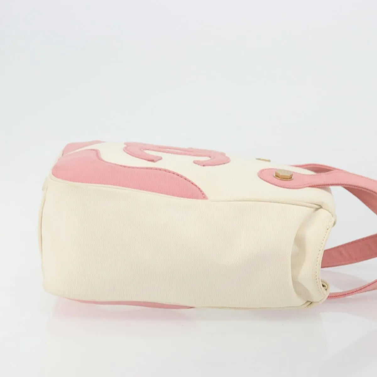 Chanel Vintage CC Tote Canvas, Beige, Canvas, Tote Bag