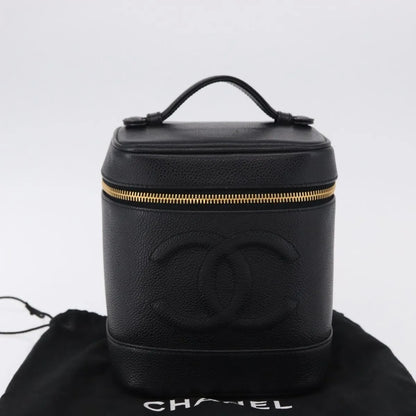 Chanel Vintage Timeless Vanity Case Caviar, Black, Calfskin, Handbag