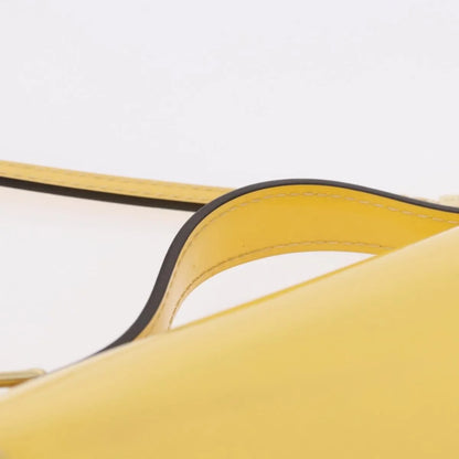 Louis Vuitton Monceau Vernis, Yellow, Patent Leather, Handbag