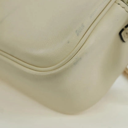 Fendi Easy 2 Baguette Leather, Beige, Leather, Crossbody Bag
