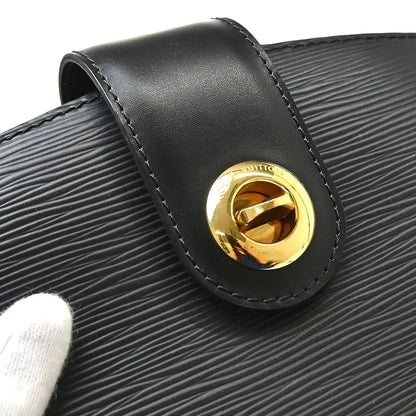Louis Vuitton Cluny Epi, Black, Leather, Shoulder Bag