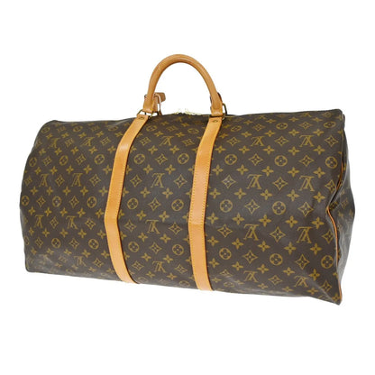 Louis Vuitton Keepall Monogram, Brown, Canvas, Travel Bag
