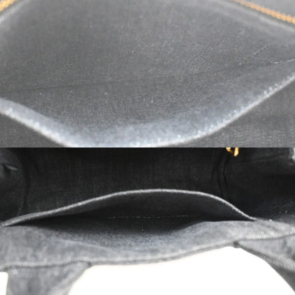 Prada Canapa Convertible Tote Denim, Black, Denim, Tote Bag