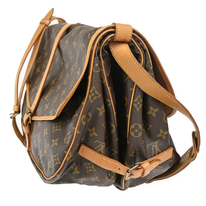 Louis Vuitton Saumur Monogram Canvas, Brown, Canvas, Shoulder Bag