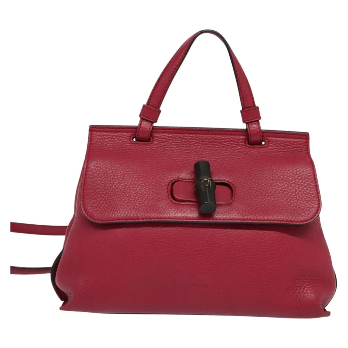 Gucci Bamboo Daily Top Handle Leather, Pink, Leather, Shoulder Bag