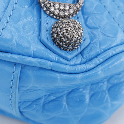 Balenciaga Shoulder PVC, Blue, Leather, Shoulder Bag