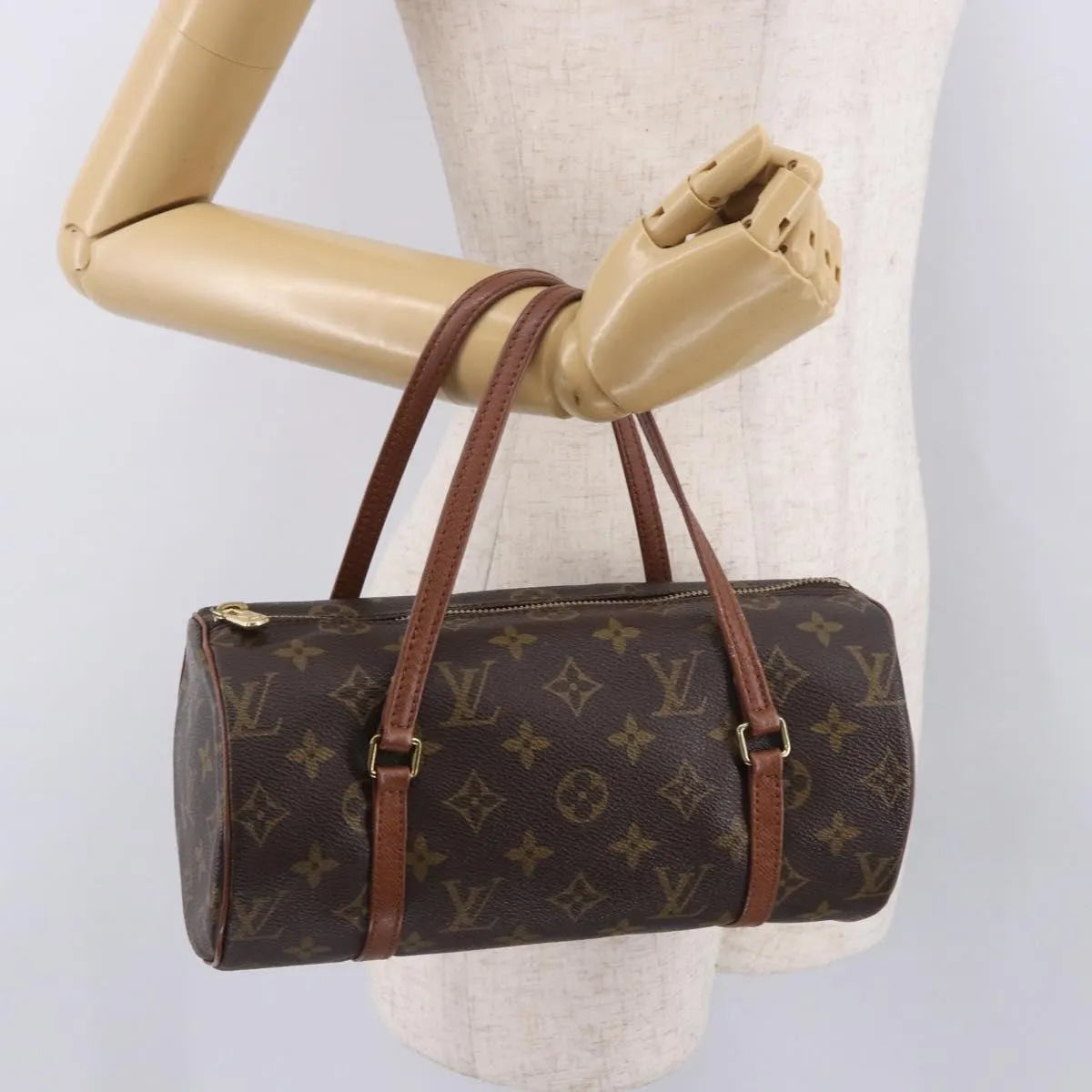 Louis Vuitton Papillon Monogram Canvas, Brown, Canvas, Handbag