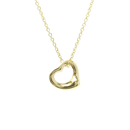 Tiffany & Co. Elsa Peretti Open Heart Pendant 18K Yellow Gold, Gold, Yellow Gold, Necklace