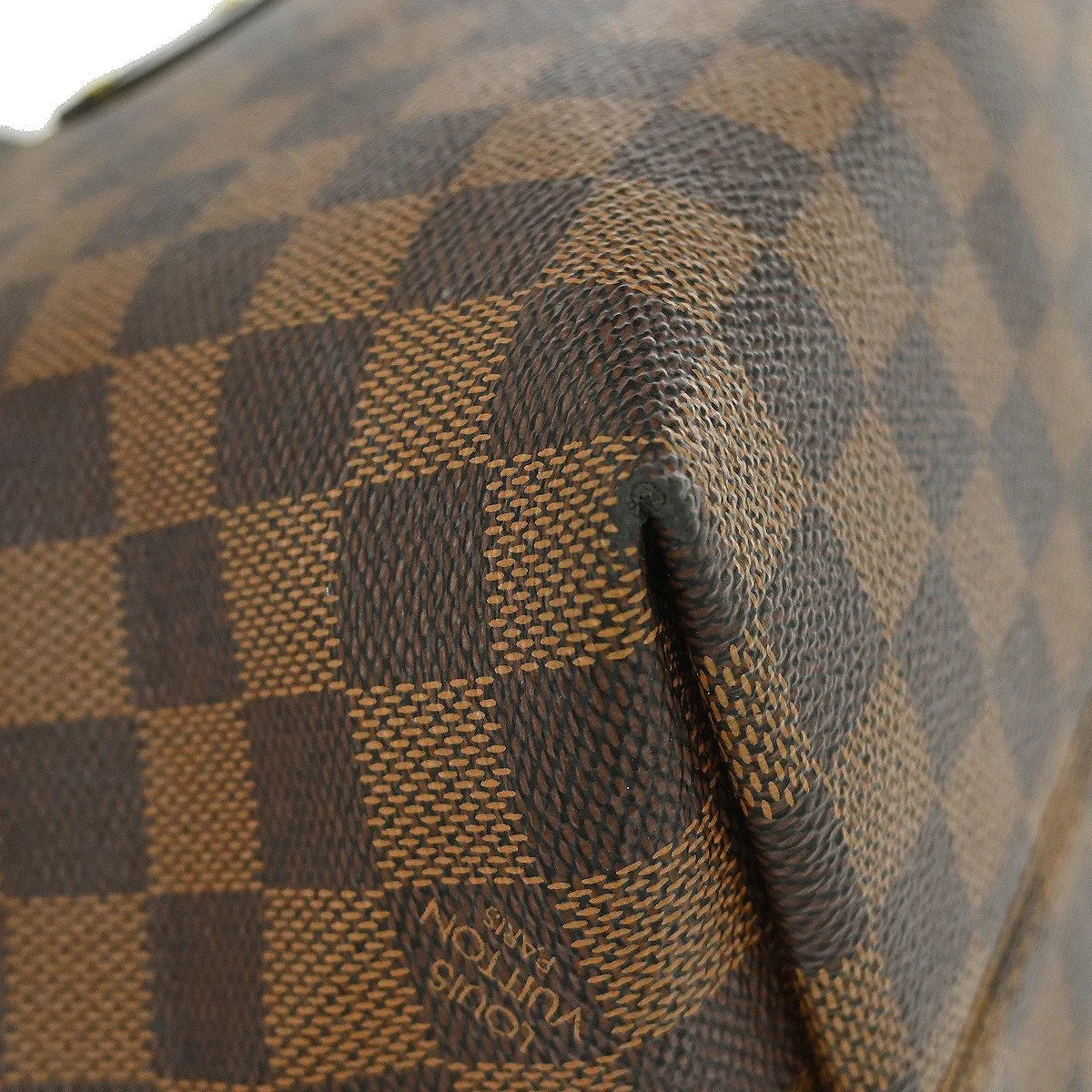 Louis Vuitton Iena Tote Damier, Brown, Canvas, Tote Bag