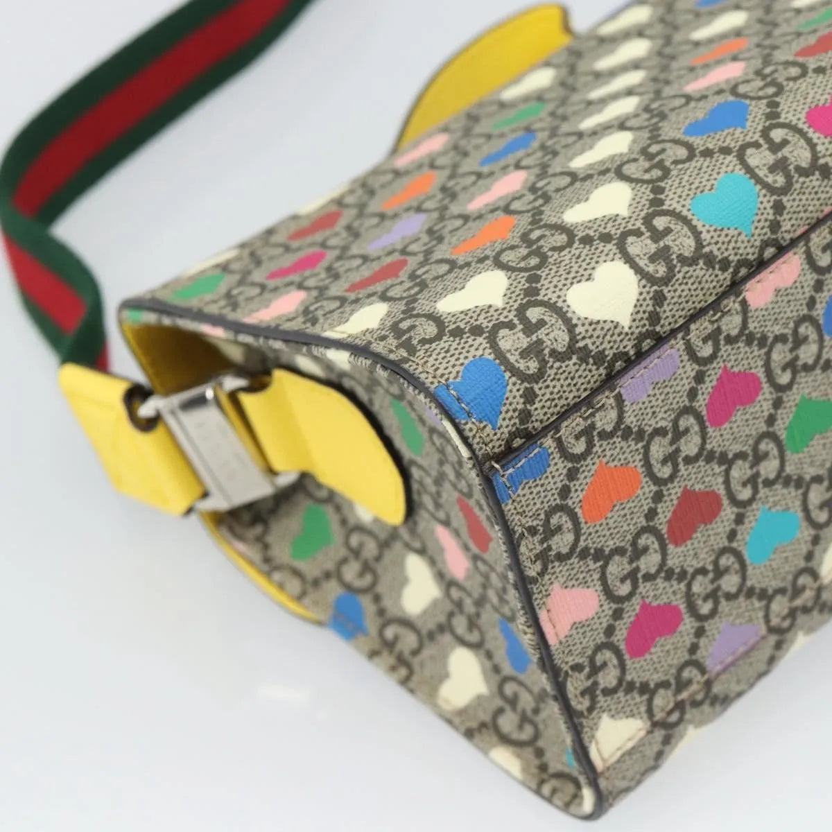Gucci Children's Top Handle Flap Printed GG Coated Canvas, Beige, Canvas, Handbag