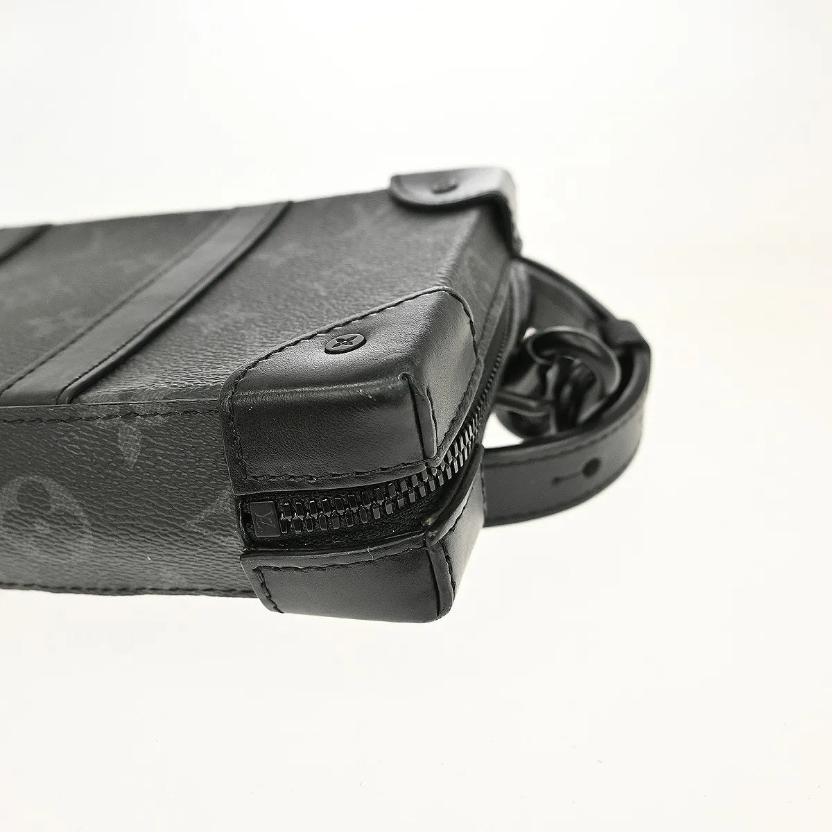 Louis Vuitton Soft Trunk Monogram Eclipse Canvas, Black, Canvas, Clutch