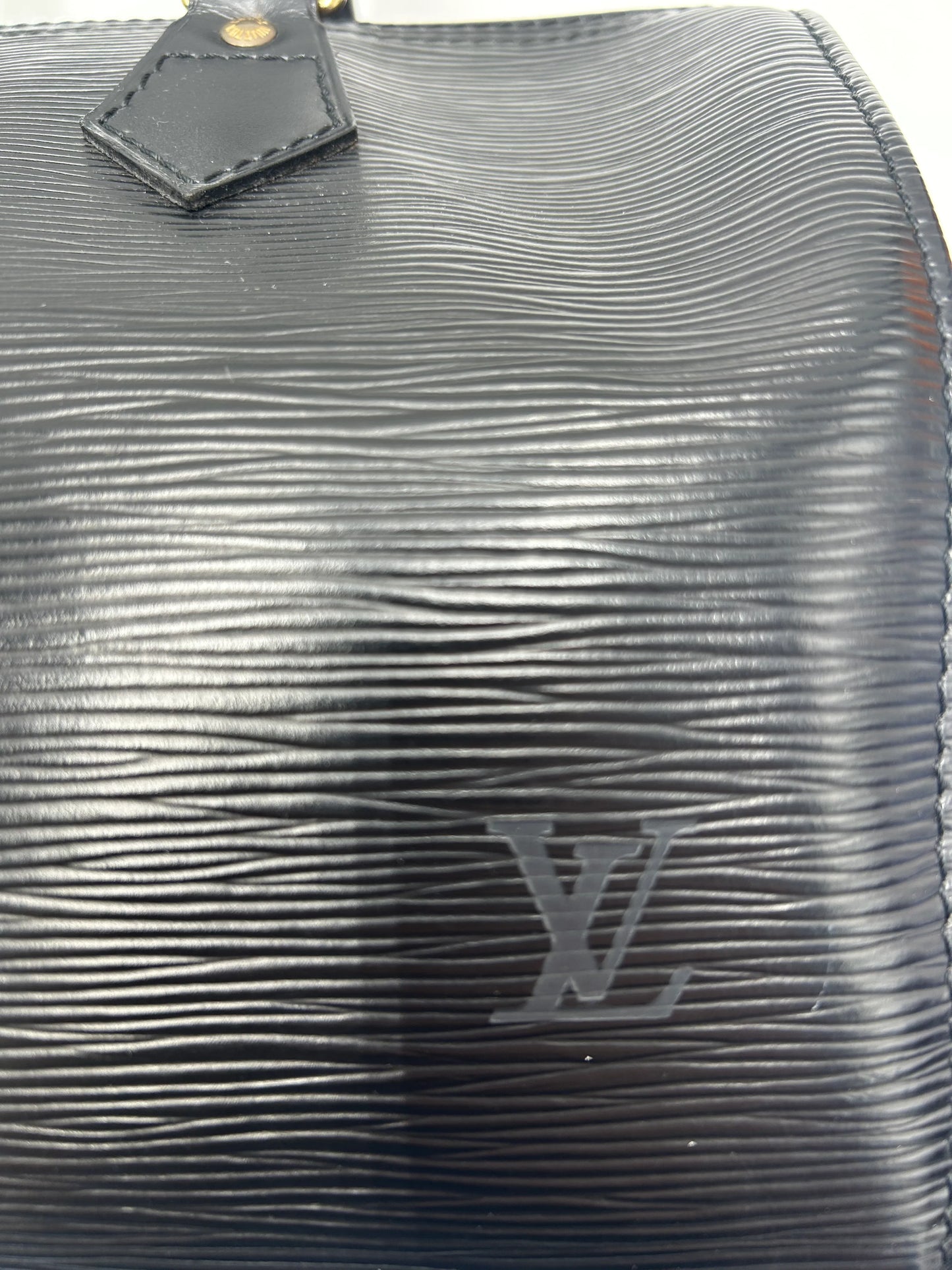 Louis Vuitton Speedy Epi Leather, Black, Leather, Handbag
