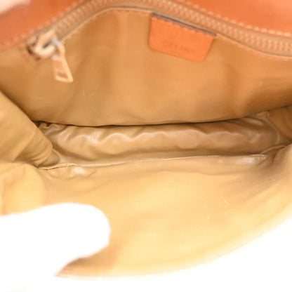 Celine Vintage Macadam Canvas and Leather, Beige, Canvas, Handbag