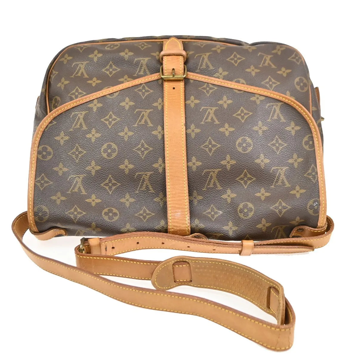 Louis Vuitton Saumur Monogram Canvas, Brown, Canvas, Shoulder Bag