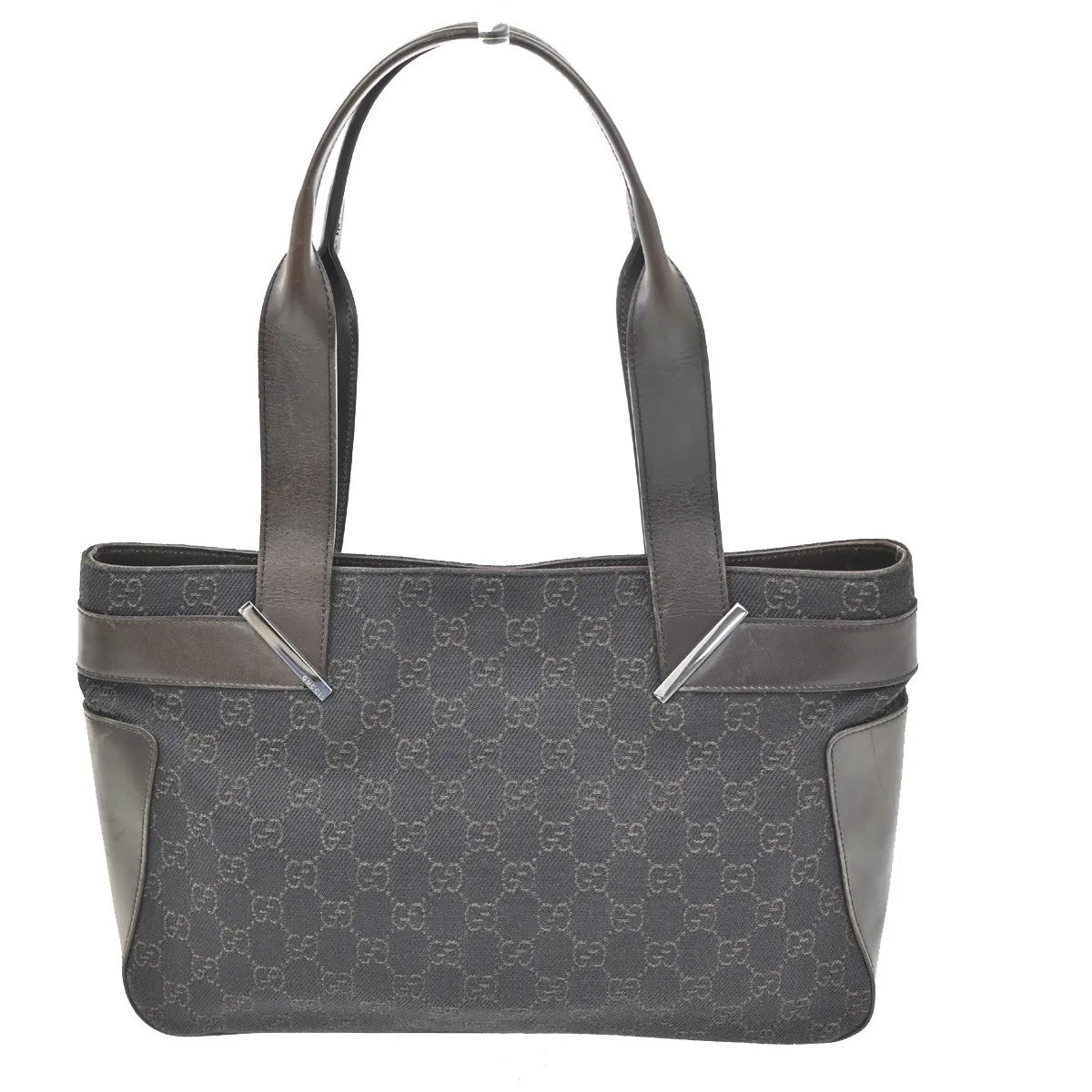 Gucci Vintage GG Coated Canvas, Brown, Canvas, Shoulder Bag