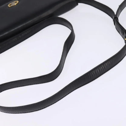 Celine Vintage Leather, Black, Leather, Shoulder Bag