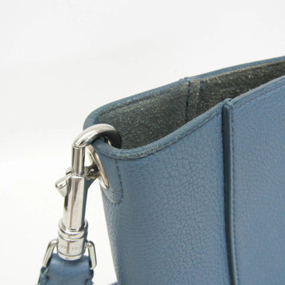 Celine Sangle Seau Calfskin, Blue, Leather, Shoulder Bag