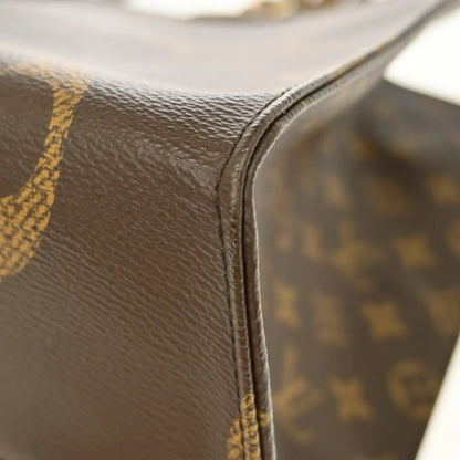 Louis Vuitton OnTheGo Monogram, Brown, Canvas, Tote Bag