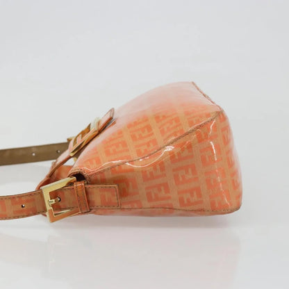 Fendi Zucchino Canvas Mamma Baguette canvas, Orange, Canvas, Shoulder Bag