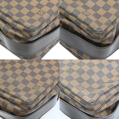 Louis Vuitton Naviglio Damier, Brown, Canvas, Shoulder Bag