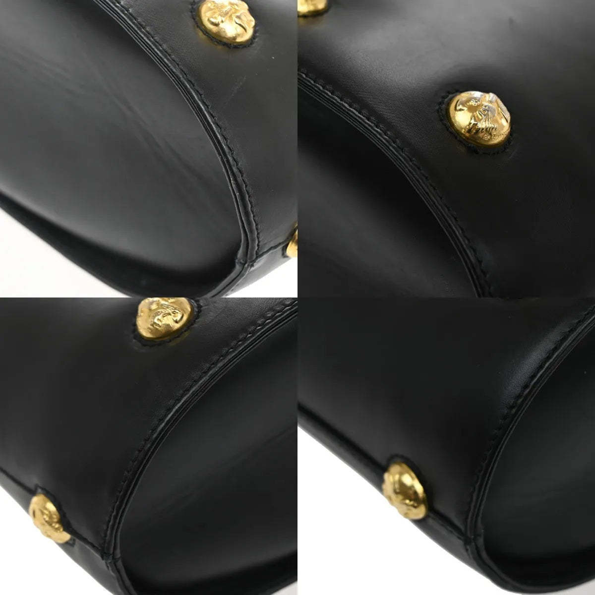 Salvatore Ferragamo Vintage Leather, Black, Leather, Shoulder Bag
