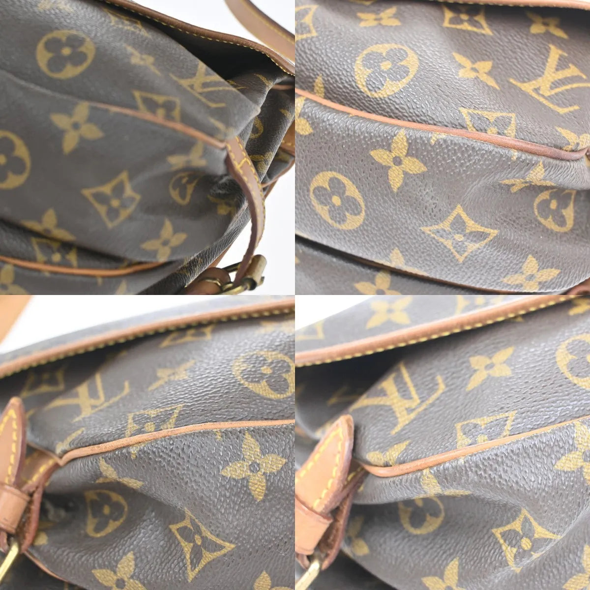 Louis Vuitton Saumur Monogram Canvas, Brown, Canvas, Shoulder Bag