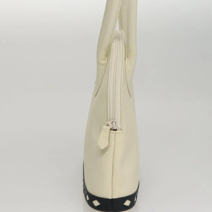 Saint Laurent Vintage Leather, White, Leather, Handbag