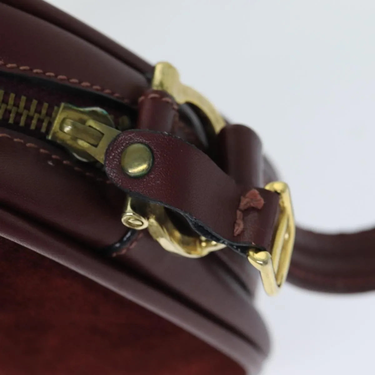cartier Vintage must de Cartier Suede, Burgundy, Suede, Shoulder Bag