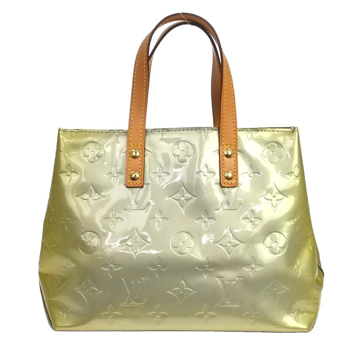 Louis Vuitton Mat Ring Agenda Cover Monogram Vernis PM, Gray, Patent Leather, Handbag