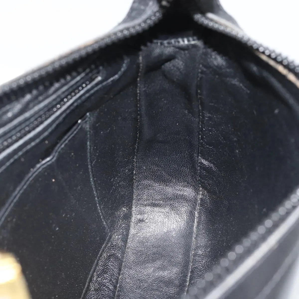 Gucci Vintage Horsebit Leather, Black, Leather, Shoulder Bag