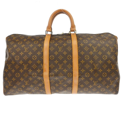 Louis Vuitton Keepall Monogram, Brown, Canvas, Travel Bag