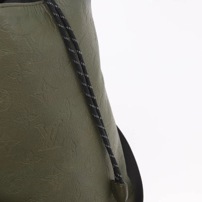 Louis Vuitton Chalk Sling Monogram Shadow Leather, Green, Canvas, Shoulder Bag