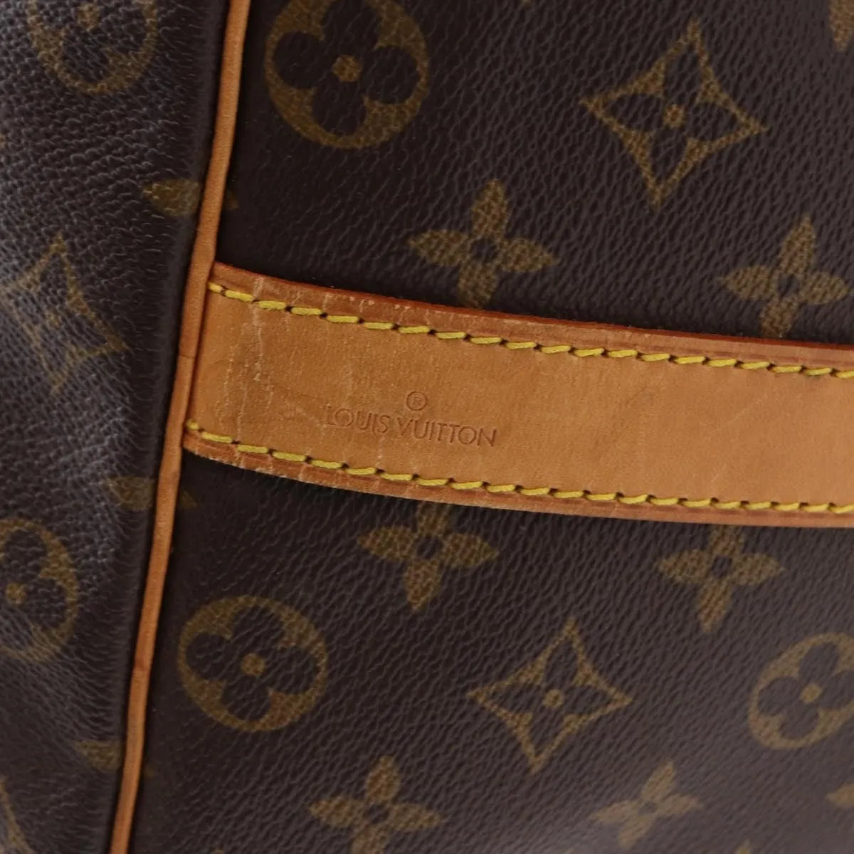 Louis Vuitton Keepall Bandoulière Monogram, Brown, Canvas, Travel Bag
